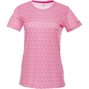 Różowy t-shirt Regatta z krótkim rękawem z okrągłym dekoltem w stylu casual