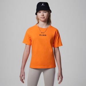 Pomarańczowy t-shirt Jordan z dzianiny