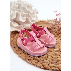 Różowe buty dziecięce letnie Zaxy
