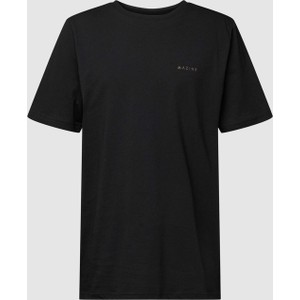 Czarny t-shirt Mazine z bawełny