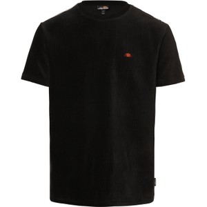 Czarny t-shirt Ellesse z tkaniny w stylu casual z krótkim rękawem