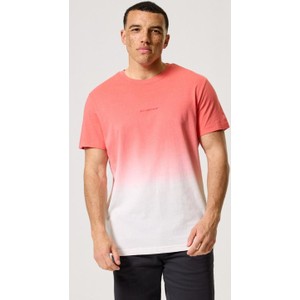 Różowy t-shirt Diverse z krótkim rękawem