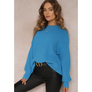 Niebieski sweter Renee w stylu casual
