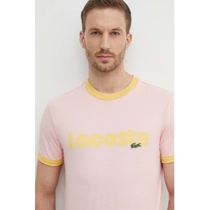 T-shirt Lacoste z bawełny z krótkim rękawem