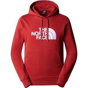 Czerwona bluza The North Face w młodzieżowym stylu z bawełny