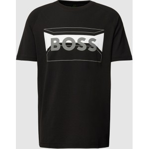 T-shirt Hugo Boss w młodzieżowym stylu z nadrukiem