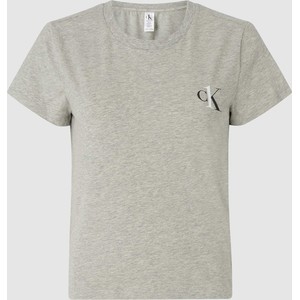 T-shirt Calvin Klein z okrągłym dekoltem w stylu casual