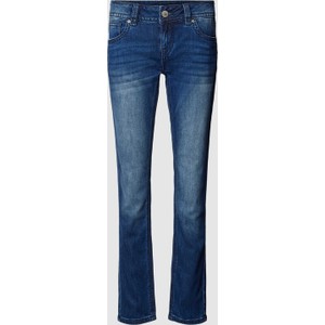Granatowe jeansy BLUE MONKEY z bawełny