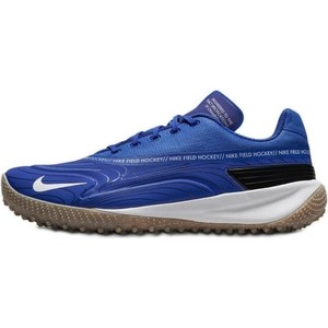 Niebieskie buty sportowe Nike z tkaniny sznurowane z płaską podeszwą