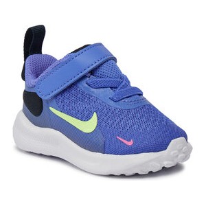 Niebieskie buty sportowe dziecięce Nike revolution na rzepy