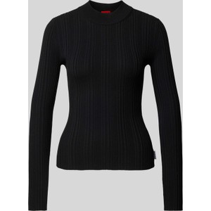 Czarny sweter Hugo Boss z bawełny w stylu casual