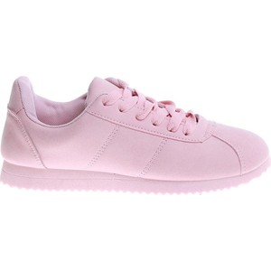 Różowe buty sportowe Pantofelek24 sznurowane