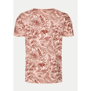 Różowy t-shirt MODIVO z krótkim rękawem w młodzieżowym stylu