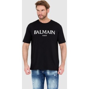 Czarny t-shirt Balmain w młodzieżowym stylu