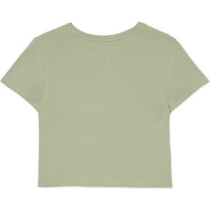 Zielony t-shirt Cropp z bawełny w stylu casual