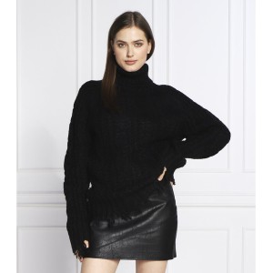 Czarny sweter Silvian Heach w stylu casual z wełny