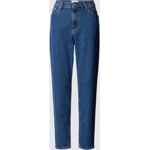 Granatowe jeansy Calvin Klein z bawełny w street stylu