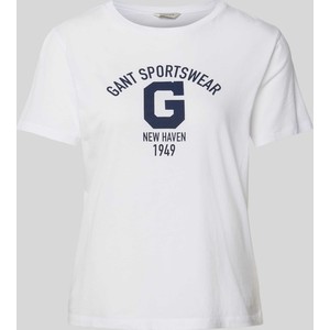 T-shirt Gant z krótkim rękawem w młodzieżowym stylu