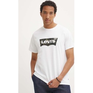 T-shirt Levis z nadrukiem w młodzieżowym stylu z krótkim rękawem