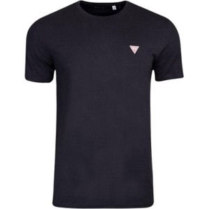 Czarny t-shirt Guess z bawełny w stylu casual z krótkim rękawem