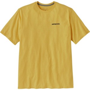 Żółty t-shirt Patagonia z krótkim rękawem