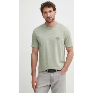 T-shirt Aeronautica Militare w stylu casual z krótkim rękawem z bawełny