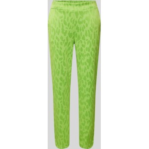 Zielone spodnie Ichi z dresówki w stylu casual