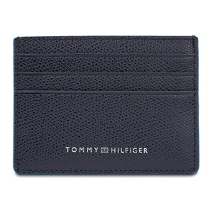Tommy Hilfiger Etui na karty kredytowe Th Struc Leather Cc Holder AM0AM11606 Granatowy