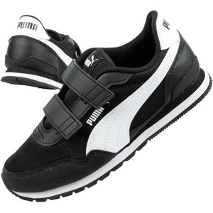 Czarne buty sportowe dziecięce Puma na rzepy
