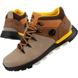 Brązowe buty trekkingowe Timberland z nubuku