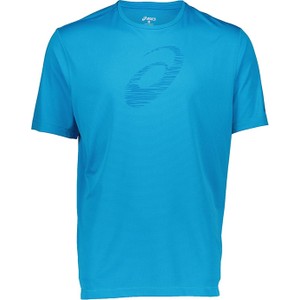 Niebieski t-shirt ASICS w sportowym stylu