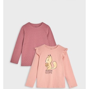Różowa bluzka dziecięca Sinsay z bawełny