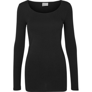 Czarna bluzka Vero Moda z bawełny w stylu casual