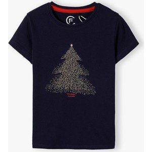 Granatowa bluzka dziecięca Family Concept By 5.10.15. z bawełny