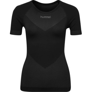 Czarny t-shirt Hummel z krótkim rękawem z okrągłym dekoltem