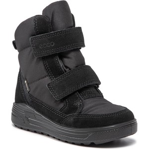 Czarne buty dziecięce zimowe Ecco