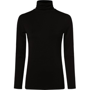 Czarna bluzka Soyaconcept w stylu casual z długim rękawem z golfem