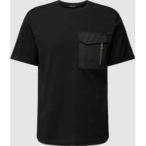 Czarny t-shirt Antony Morato z bawełny z krótkim rękawem w młodzieżowym stylu